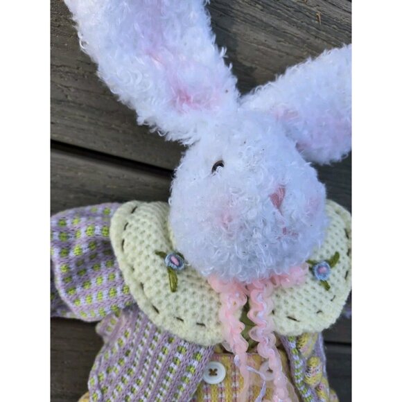 Henton International LTD Kwun Tong Hong Kong Girl Plush Bunny Home Décor Stuffed - Picture 3 of 12